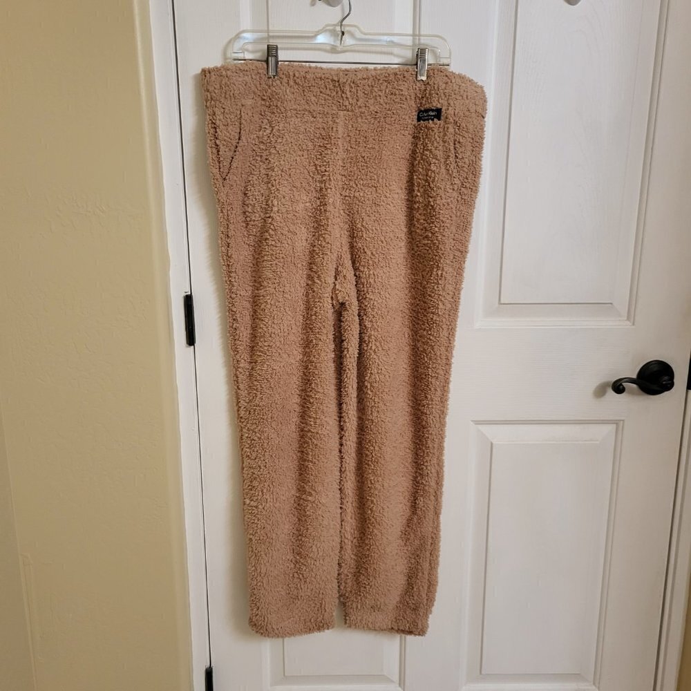 Calvin Klein Performance Women's Cozy Joggers, Beige XLARGE - NWT - Picture 2 of 11